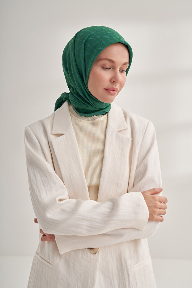 وشاح منقوش من SEHER - زمرد - 2