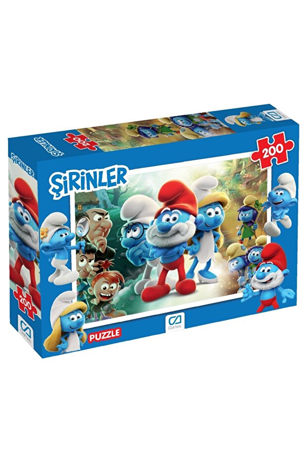 The Smurfs Licensed 200 Piece 33X48Cm Children's Puzzle Jigsaw Puzzle Series