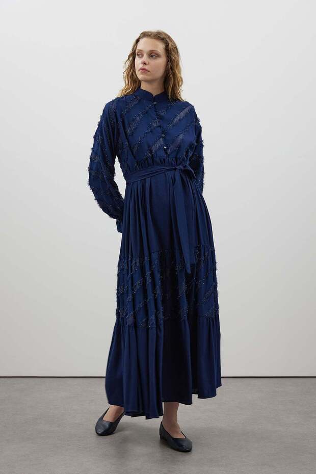 Sim Detaylı Elbise - 3