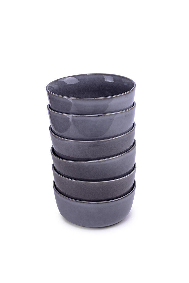 Premium Ayma Stoneware Bowl - 16cm, Blue (Set of 6)