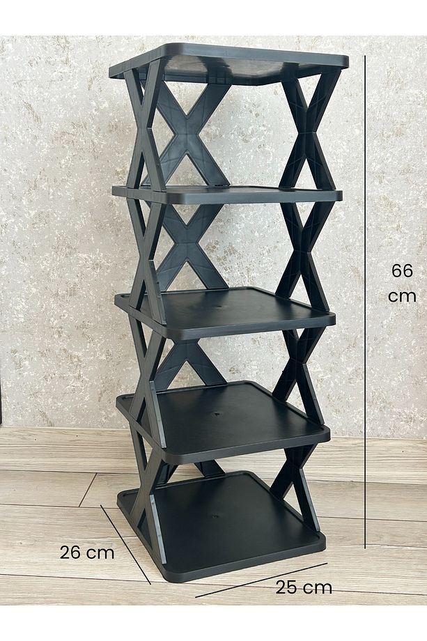 Siyah X Model Organizer - Ayakkabılık - Banyo Mutfak Düzenleyici - 3