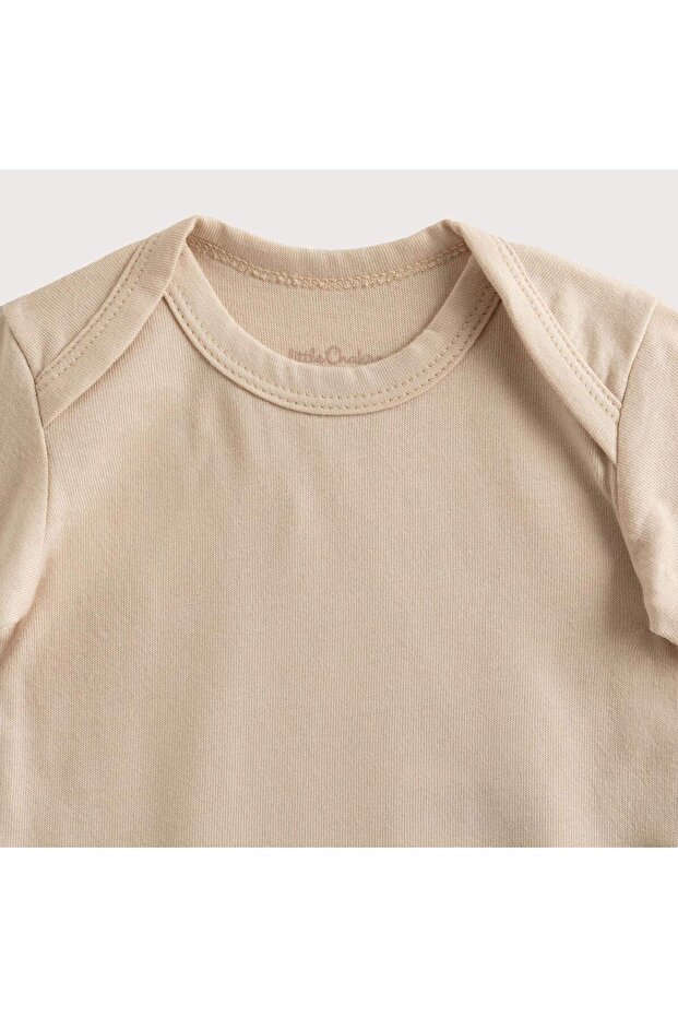 Henri Yeni Doğan 2'li Body Set Ekru/Bej - 5