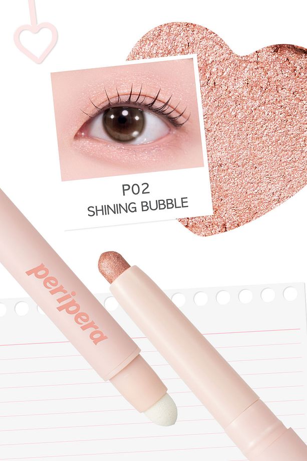 Topaklanma Yapmadan Kolayca Uygulanan Kalem Far Mood In Shade Eye Stick (P02Shining Bubble) - 2