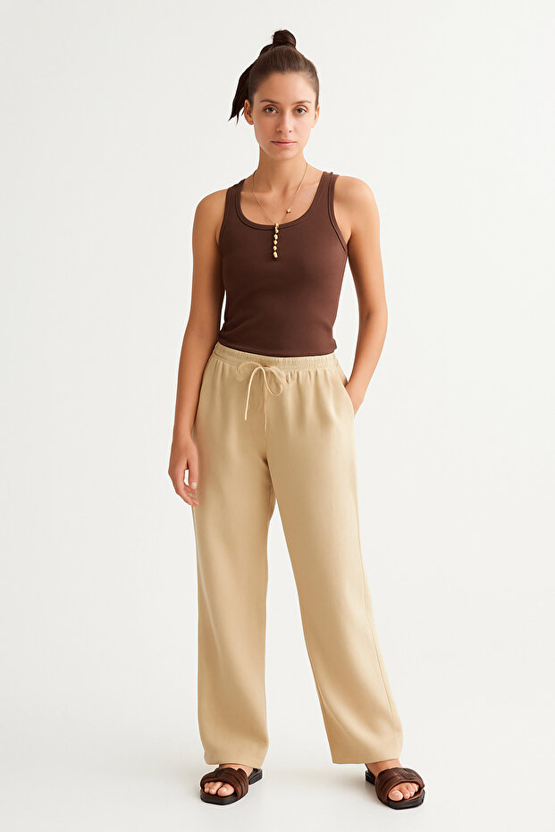 Sofija Lan širok kroj Hlače - 3