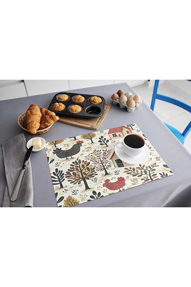Polyester Erasable Patterned Table Mat - 1