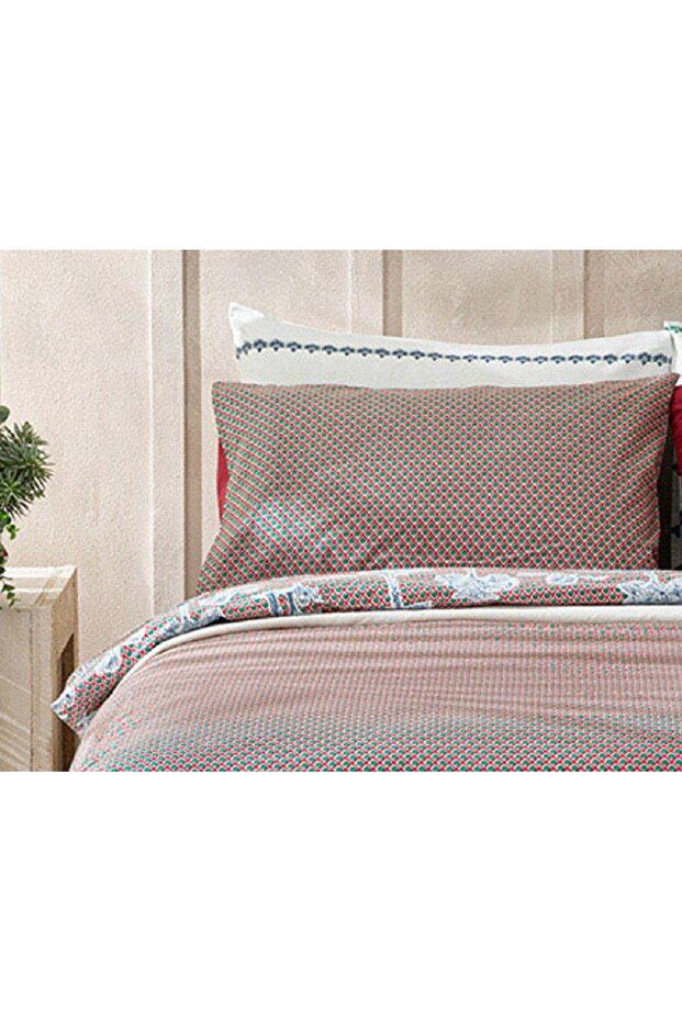 Toile De Jouy Cotton 2-Piece Pillow Case 50 X 70 Fuchsia