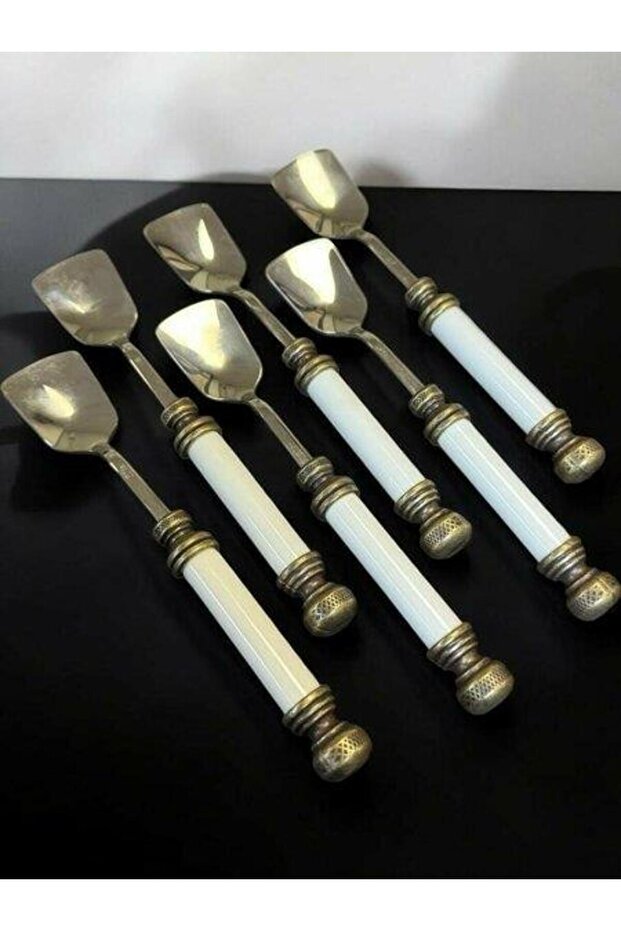 Royking Porcelain Antique Handle Ice Cream Spoon Set of 6 Eym 105