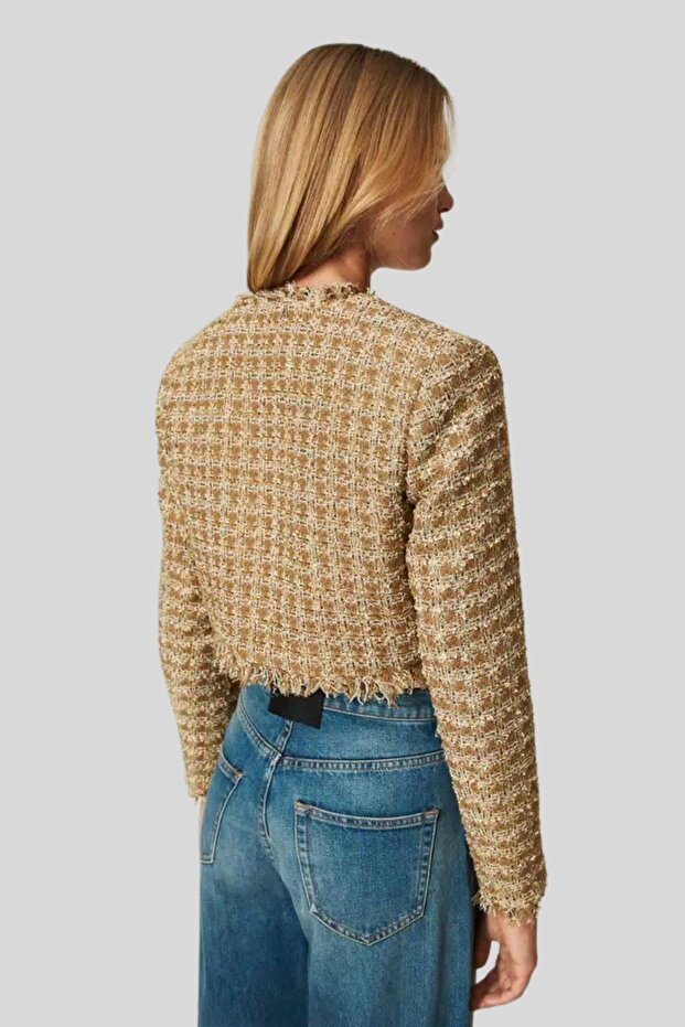 Kadın Ceket Krem - 4