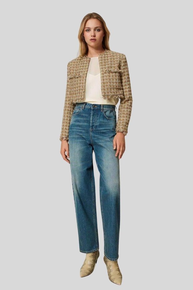 Kadın Ceket Krem - 3