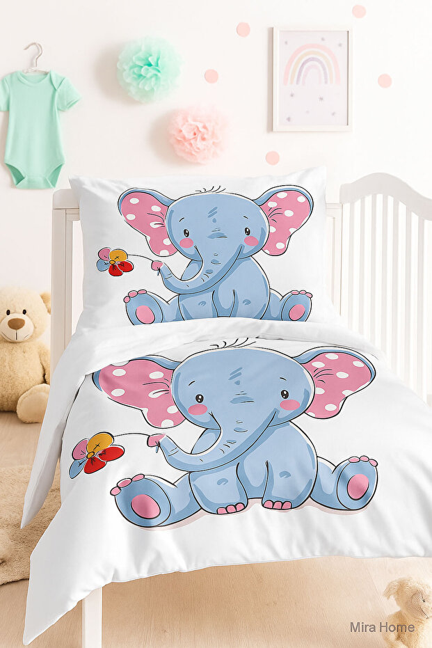Newborn Baby Bedding Set Cute Elephant