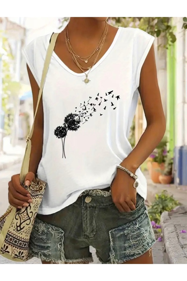 Oversize Women's T-Shirt with Carahindiba Print