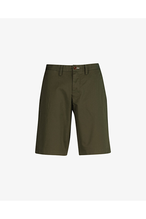 Erkek Yeşil Relaxed Fit Chino Şort - 1