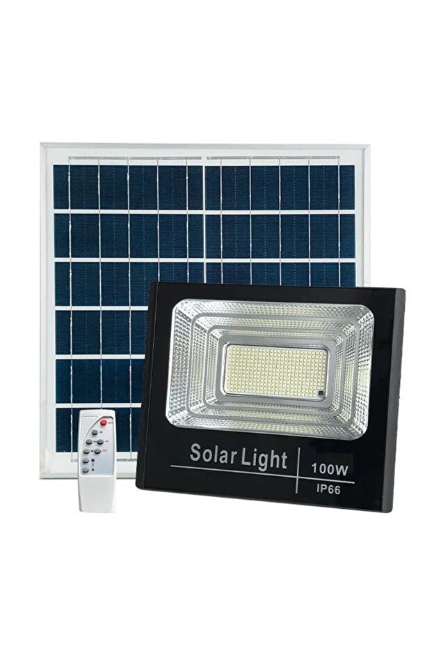 Projector with solar panel and light sensor 100 W - 14