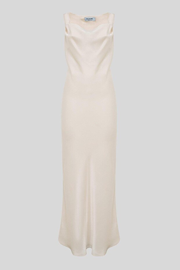 Kadın Elbise Krem - 1