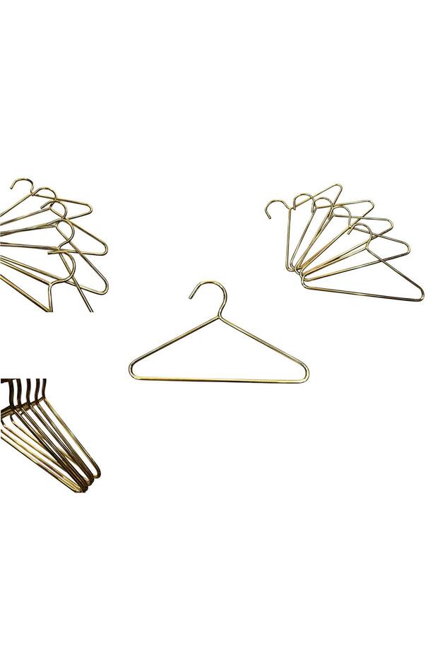 Metal Shawl Hanger Gold Triangle (5 Pieces)