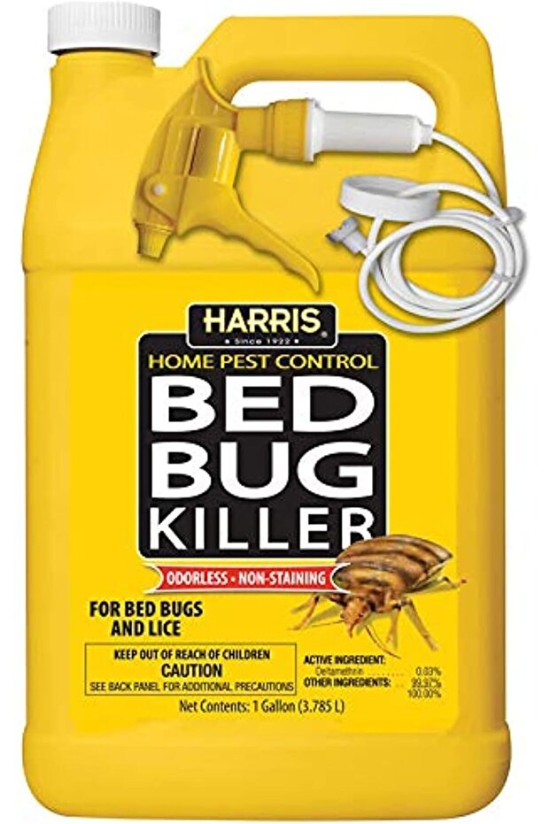 Bed Bug Killer, Liquid Spray with Odorless and Non-Staining Formula (Gallon)
