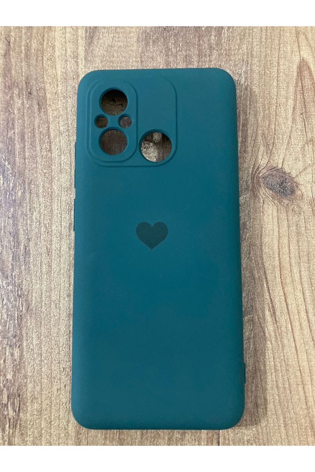 Xiaomi Redmi 12C Heart Printed Inner Velvet Premium Silicone Phone Case