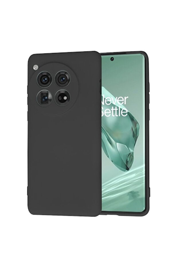 Protective Case Compatible with OnePlus 12, SoftFlex, Silicone, Black - 1