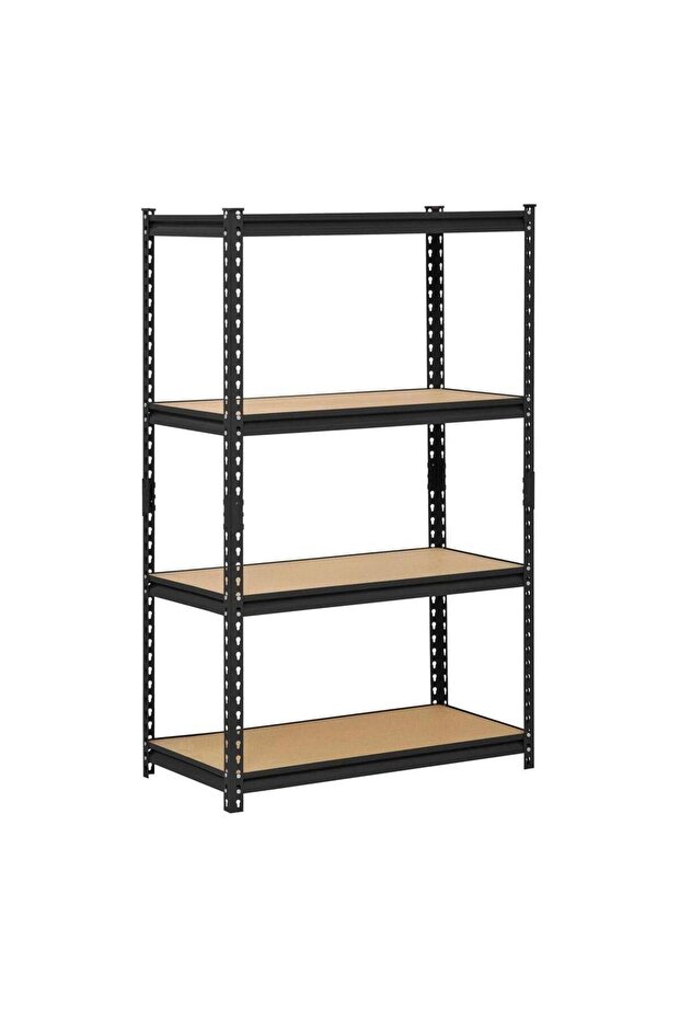 4 Tier Adjustable Garage Storage Shelving, Heavy Duty Shelving Unit Metal Storage Shelves for Wareho