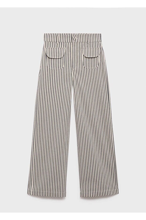 Cepli çizgili pantolon - 3