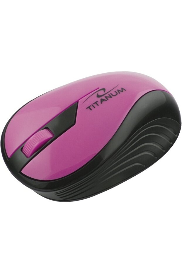 Mouse optic Titanum, Wireless, Roz - 3