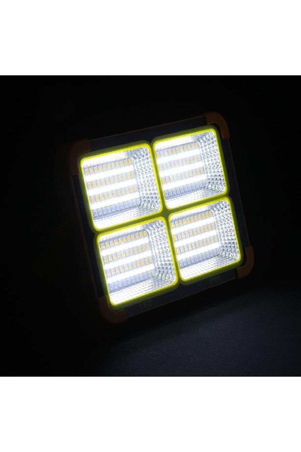 Taşınabilir Çalışma Ve Kamp Işığı, Güneş Enerjili, 100 W Profesyonel Kamp Çadır Feneri Pd-6060 - 5