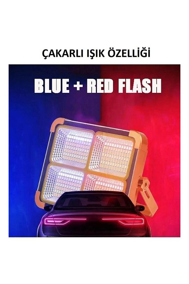 Taşınabilir Çalışma Ve Kamp Işığı, Güneş Enerjili, 100 W Profesyonel Kamp Çadır Feneri Pd-6060 - 3