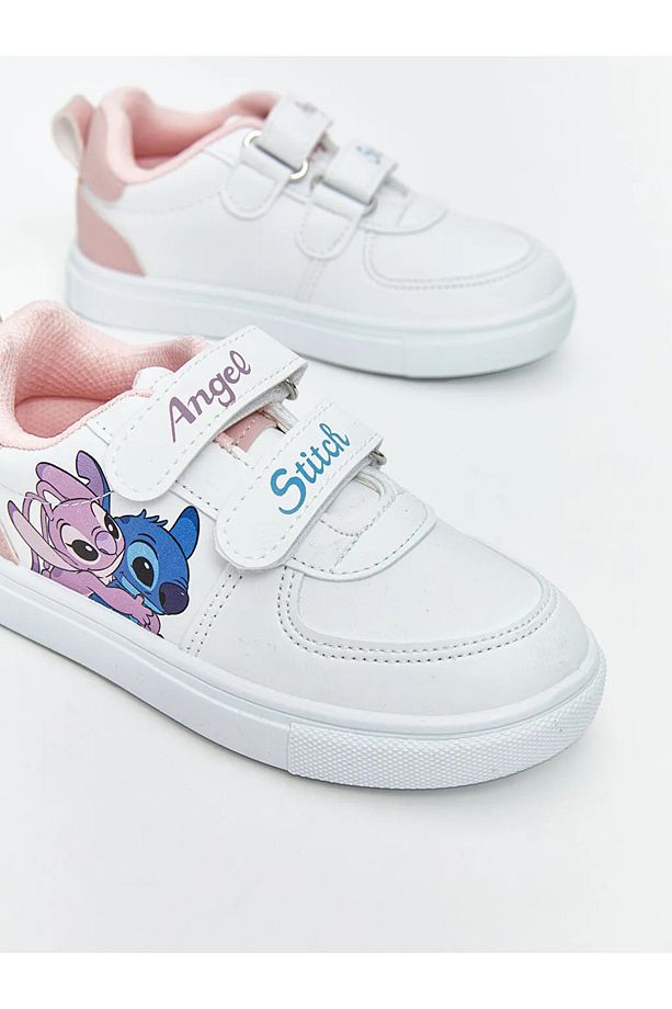 LCW STEPS Beyaz Lilo ve Stitch Baskılı Kız Bebek Spor Ayakkabı - 3
