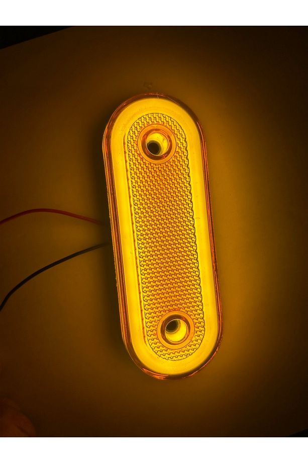 Yan etek lambası 24 ledli neonlu 12.24 volt sarı - 1
