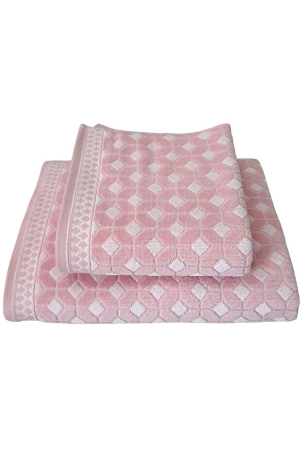 Decora Bathroom Towel Set 2-Piece Pink (50X90Cm+90X150Cm)