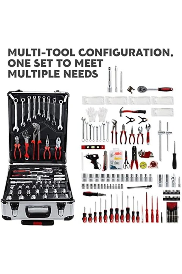 صندوق أدوات يدوية - 187 قطعة - 4