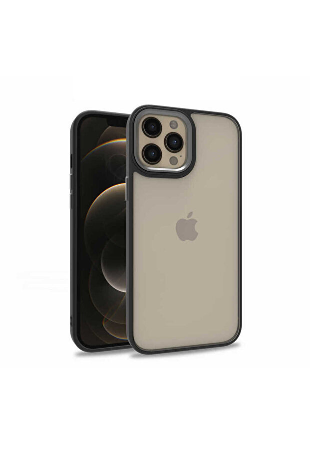 iPhone 12 Pro Max Compatible Cppl Flora Case-Black - 1