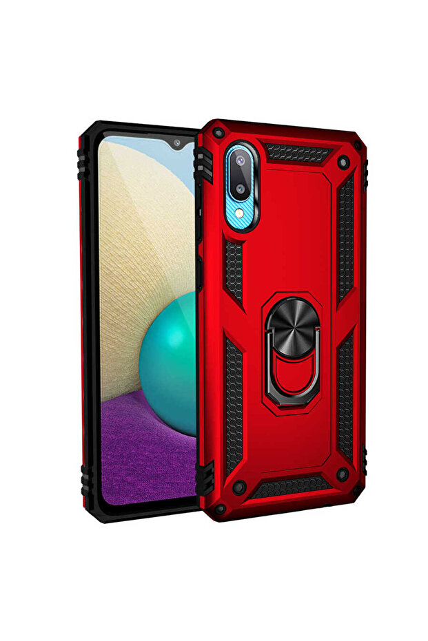 غطاء حماية لهاتف جالاكسي A02 من سي بي بي إل فيجا - أحمر - 1