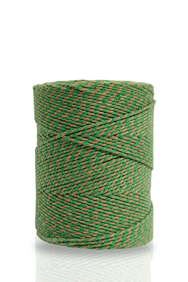200 MT 200 Gr خيط تعبئة هدايا كرافت أخضر اللون خيط Martenitsa