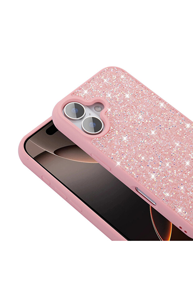 حافظة آيفون 16 بتصميم حجر لامع CPPL Diamond Cover - أرجواني - 6