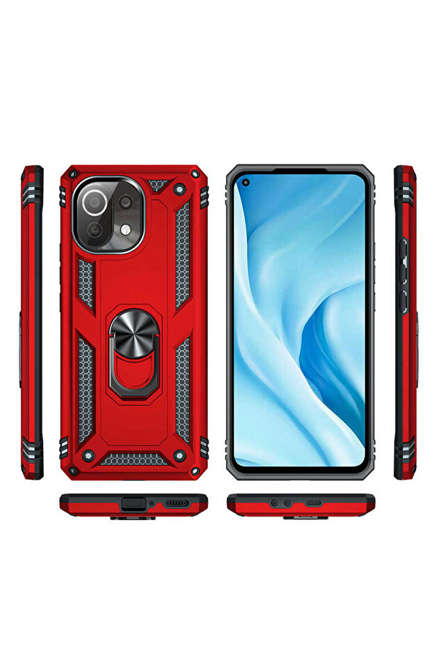 Mi 11 Lite Case Cppl Vega Cover - Red - 4