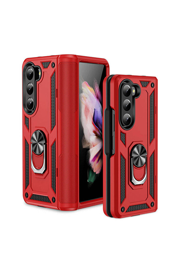 Galaxy Z Fold 5 Compatible Cppl Vega Case-Red - 6