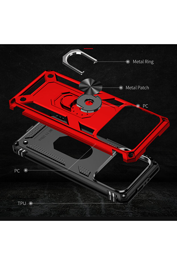 غطاء حماية CPPL Vega لهاتف Mi 11 Ultra - أحمر - 8