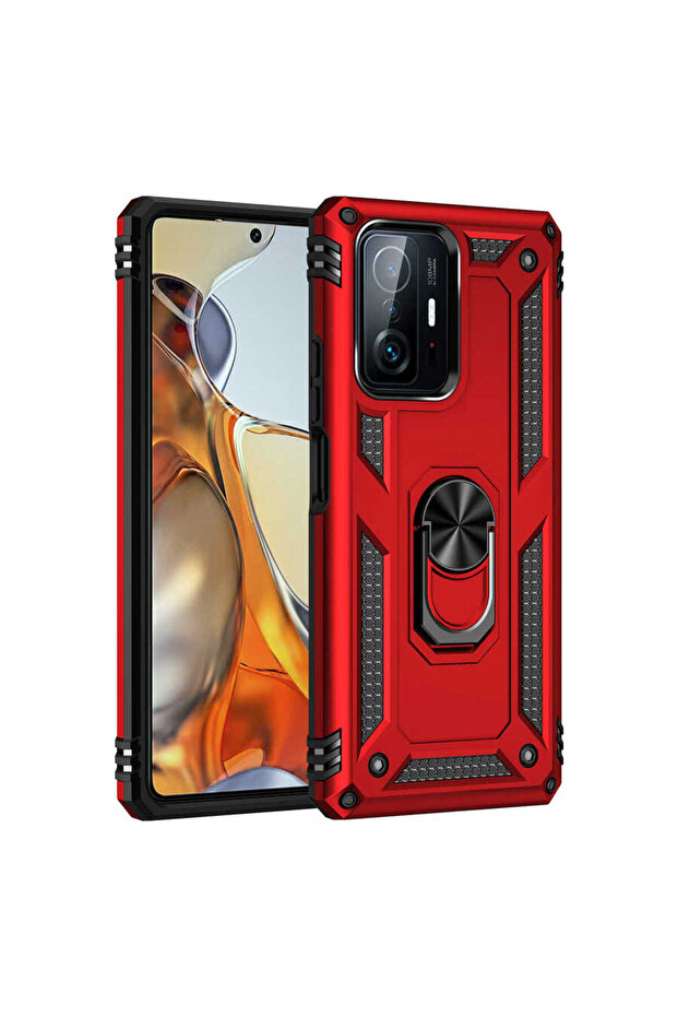 غطاء حماية CPPL Vega لهاتف Mi 11T 5G - أحمر - 5