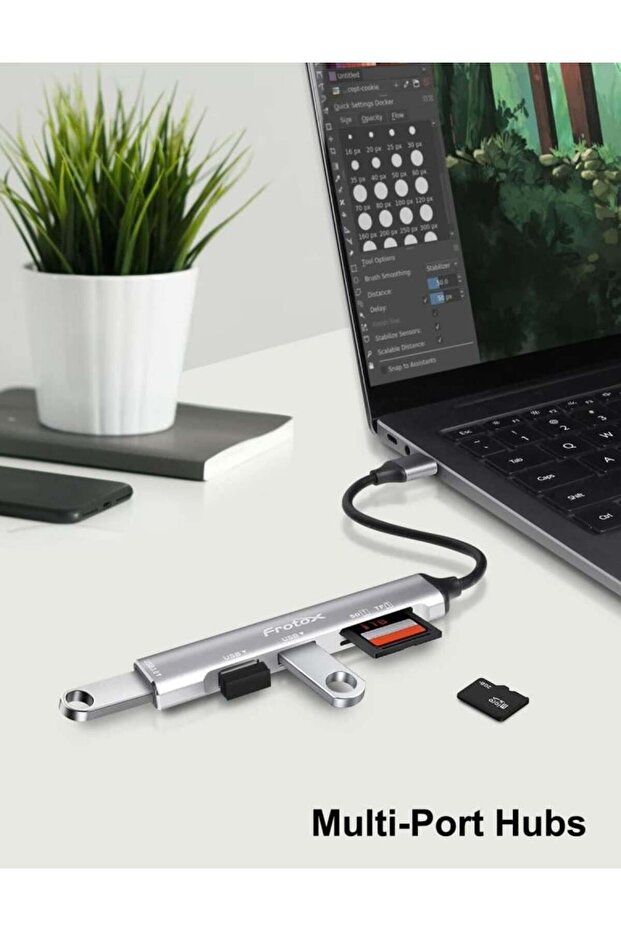 5-in-2 connector with USB memory reader - 2