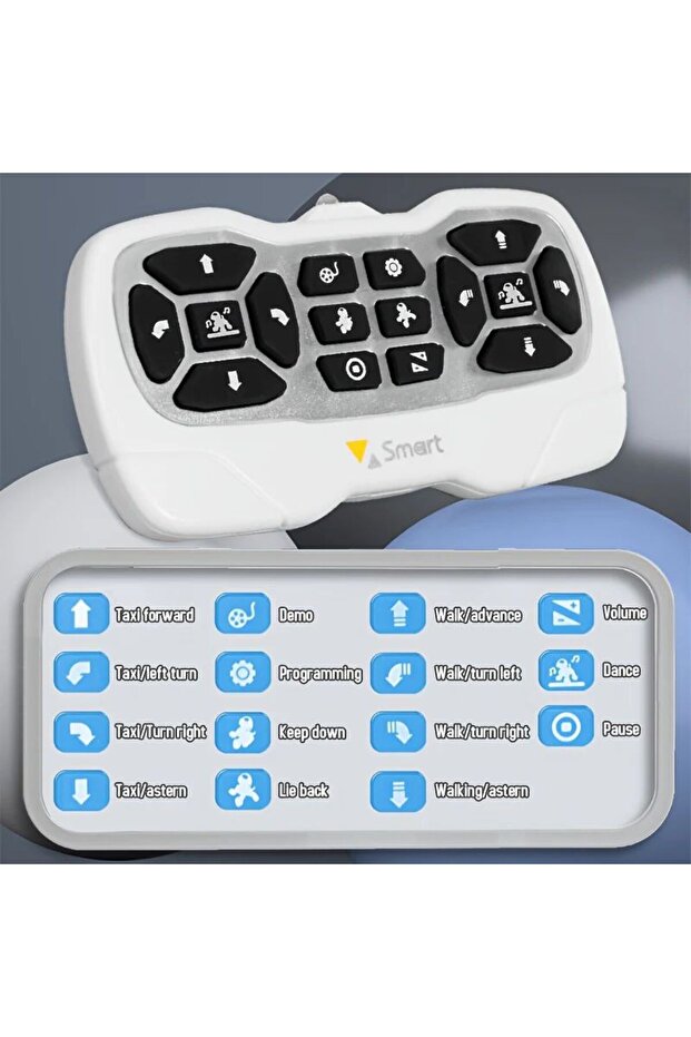 Oyuncak 30 Fonksiyon Uzaktan Kumandalı Şarjlı Sesli Işıklı Dokunma Algılama Programlama Robot Köpek - 3