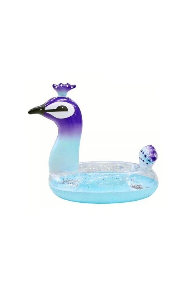 Inflatable Peacock Float with Child Support, Multicolor, Ages 2+ - 3