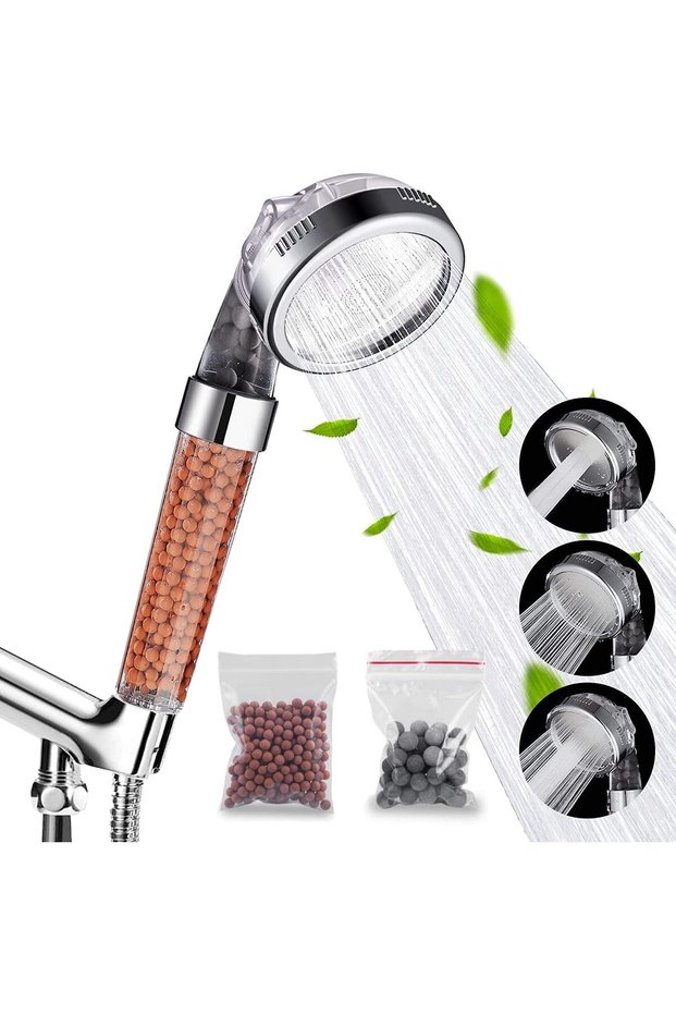 Handheld Shower Head and Water Filter – High Pressure, Chlorine Removal, Shower Filte