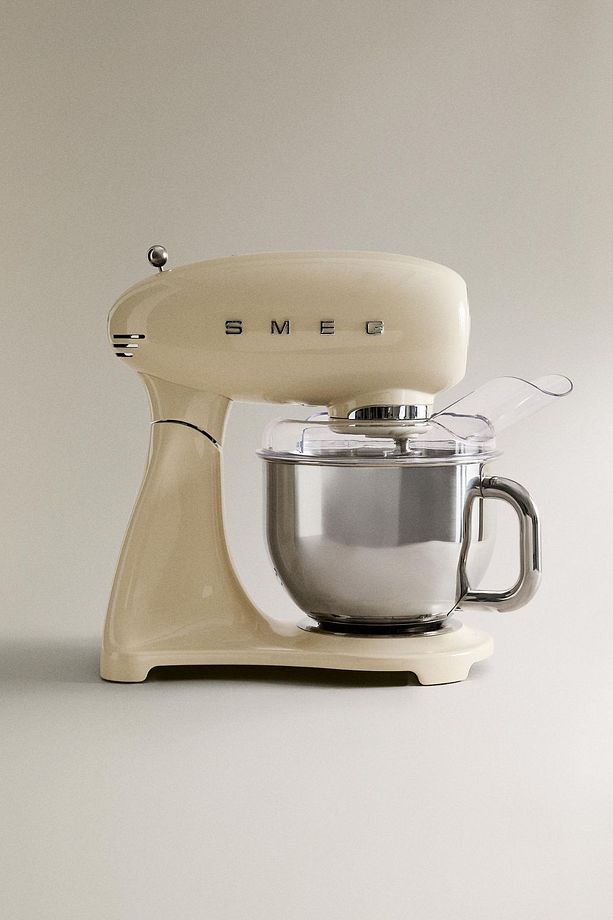 50's Style Retro 4.8 Litre Krem Stand Mikser SMF03CREU - 1