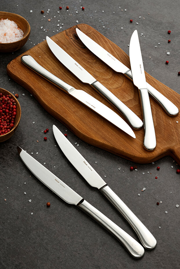 Monaco Steak 6'lı Çelik Bıçak Seti - 1