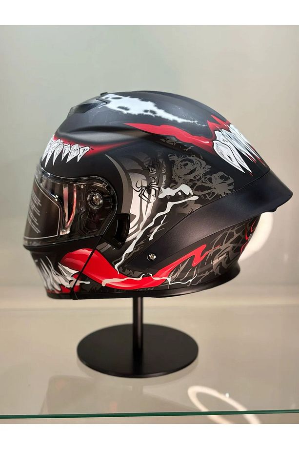 Ws-202 Güneş Gözlüklü Çene Açılır Kask Şeffaf Vizörlü A66. - 3