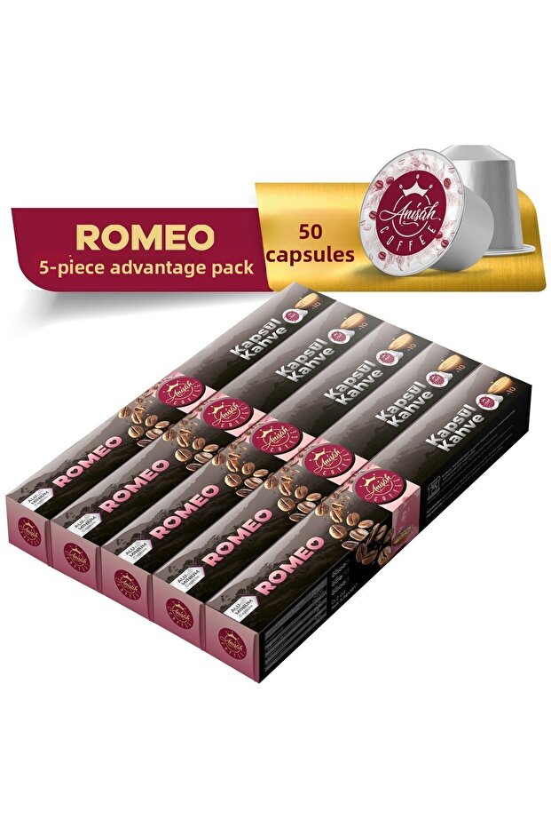 Romeo Capsule Coffee | 5X10's | Nespresso Compatible | Aluminum Capsule