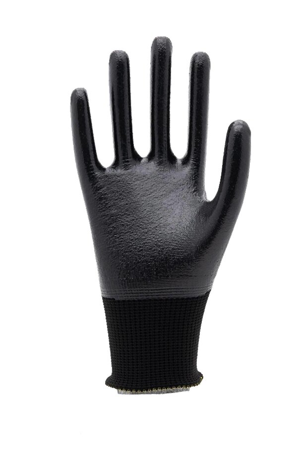 EP-1323 Siyah Nitril Polyester Eldiven-XL - 1