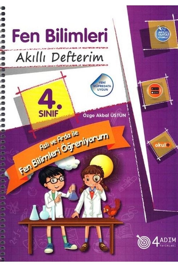 4 Adım 4. Sınıf Fen Bilimleri Akıllı Defterim - 1