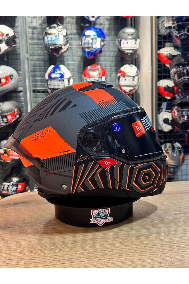 Atom 2 SV Strange C4 Mat Çene Açılır Motosiklet Kaskı - 3